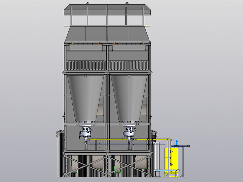 Установка обезвреживания технологических вод и газовых выбросов