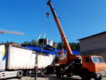 Термокаталитическая установка УТК-6000 с перекрестноточным модулем теплообмена